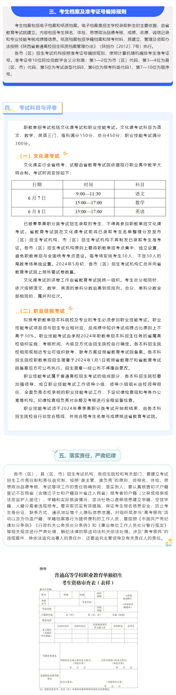 考生关注|2024年陕西省普通高等学校职业教育单独招生报名及考试工作实施办法